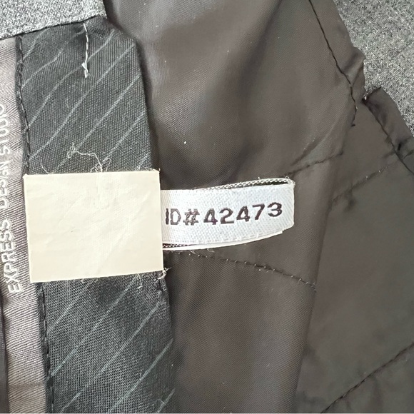 Express Editor Mid Rise Trouser Flare Pants - Heather Grey - Size 6 - Picture 16 of 16